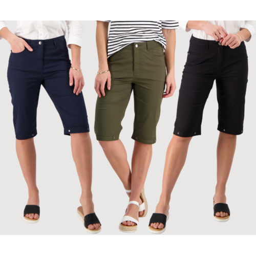 Vassalli Poplin Straight Leg Short