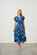 Holmes & Fallon Palms Print Shirred Waist Dress