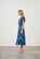 Holmes & Fallon Palms Print Shirred Waist Dress