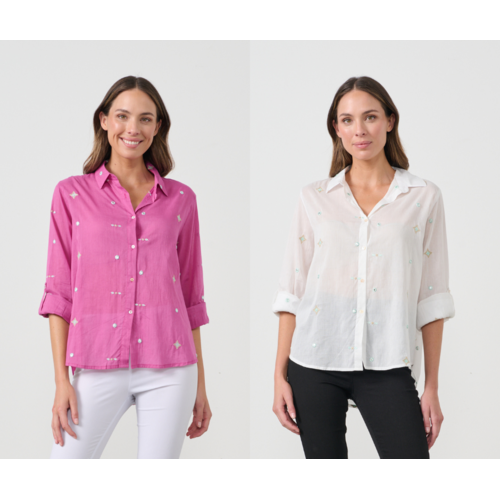 Caju Embroidery Patches Shirt