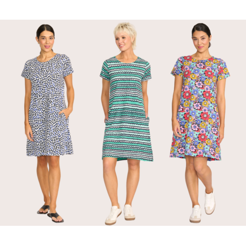 Foil Captins Choice Dress