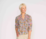 Foil Trim Insert Blouse