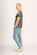 Memo Knit back Round Neck Top