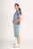 Memo Knit back Round Neck Top