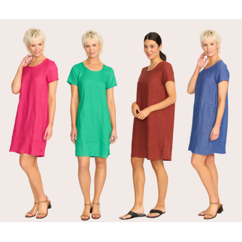 Foil Panel Lines Dress