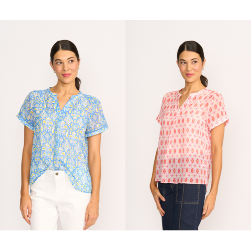 Memo Drop Hem Blouse