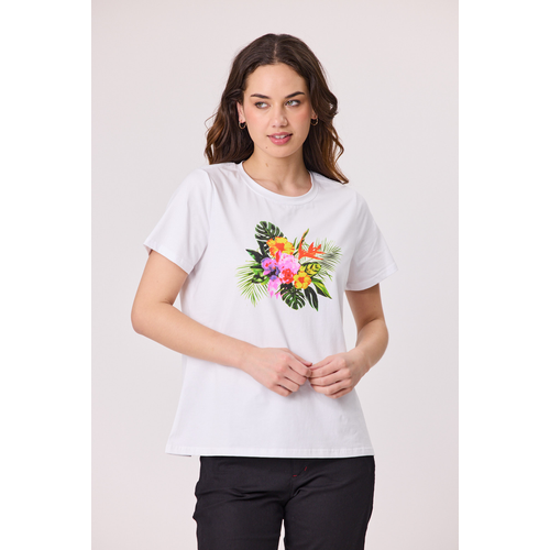 Democracy Tropical Print T-Shirt