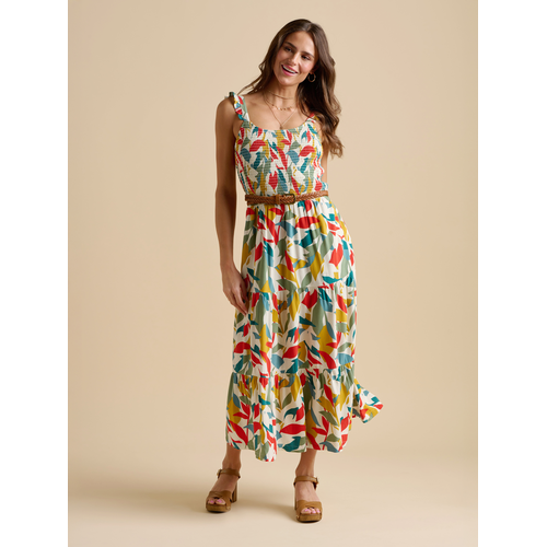 Brakeburn Falling Leaves Maxi Dress