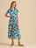 Brakeburn Woodland Leaves Maxi Jersey Dress