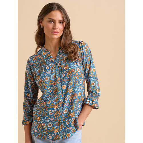 Brakeburn Navy Secret Garden Blouse