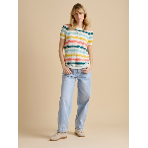 Brakeburn Rainbow Stripe Knitted Tee