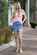 Honey Denim Bianca Denim Frayed Mini Skirt
