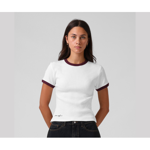 RPM Ribbed Ringer Tee