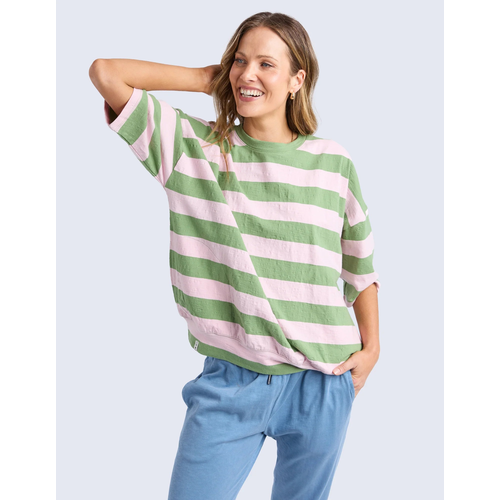 Elm Mazie Block Stripe Sweat