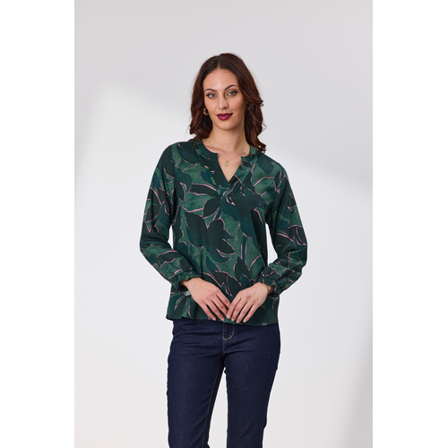 Newport Evergreen Blouse