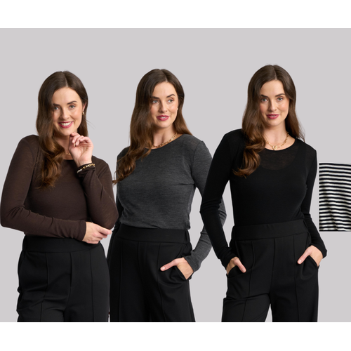 Foil Essent Crew Neck Top