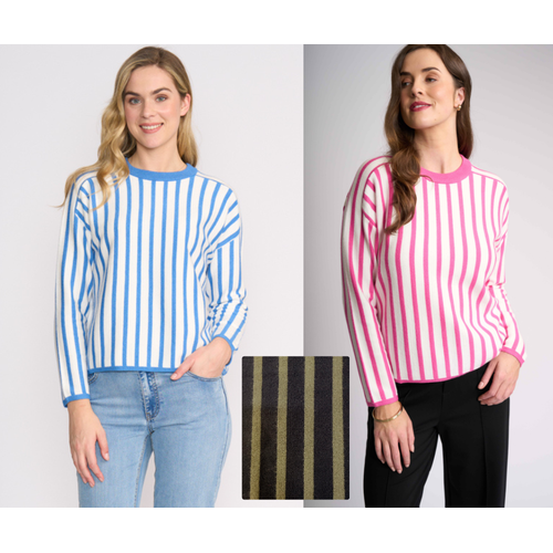 Memo Stripe Along Jumper