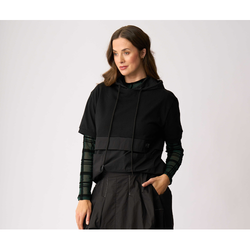 Foil Contrast Hoodie