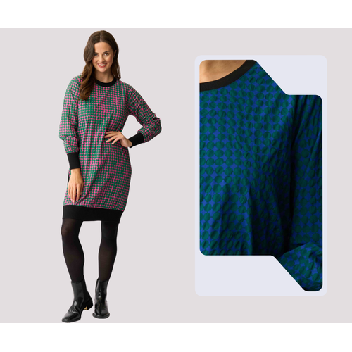 Memo Contrast Detail Dress