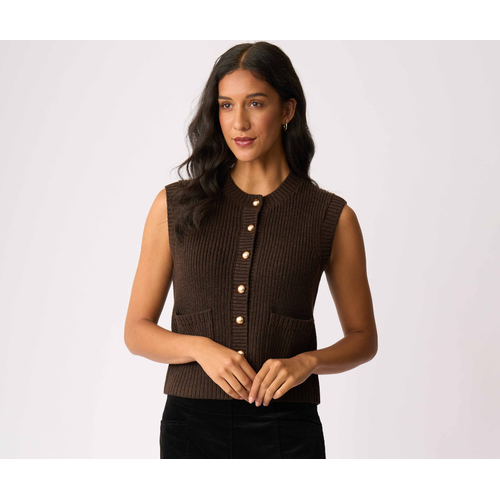 Foil Cable Knit Detail Cardi