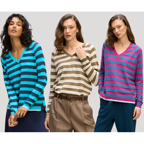 LD & Co Stripe V Jumper