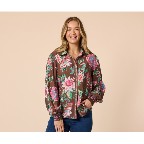 Threadz Bouquet Print Shirt