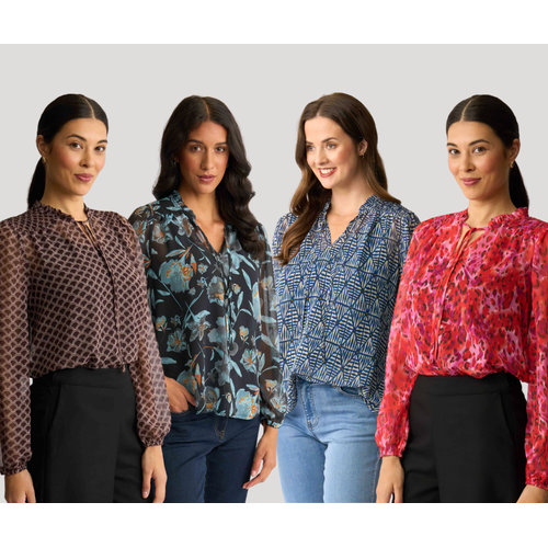 Memo Shirred Yoke Blouse