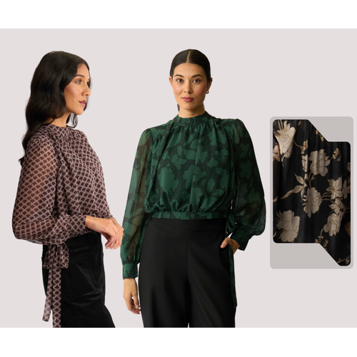 Memo Gather High Neck Top