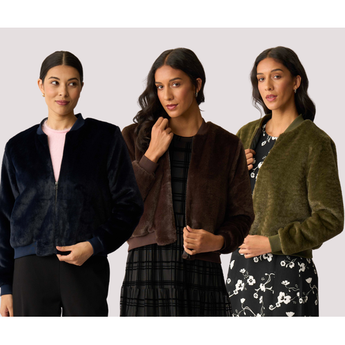 Foil Fur Sure Aviator Jacket