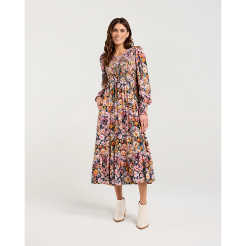 Blackstone Charlotte Shirred Dress