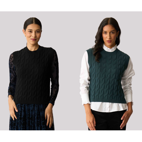 Preen Cabled Vest