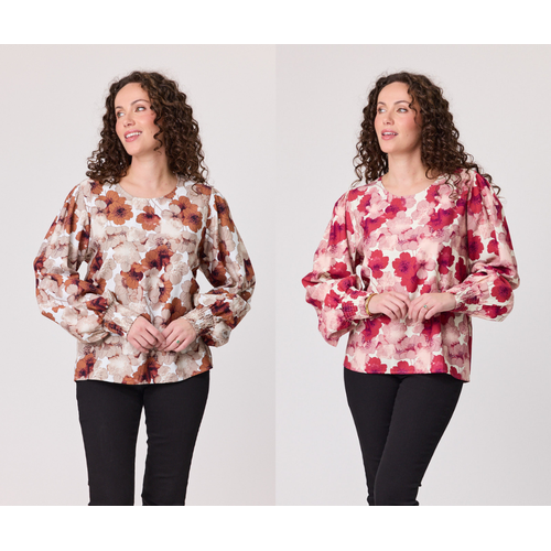 Classified Reims Rouched Cuff Top