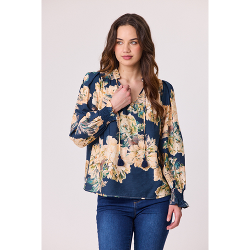 Democracy Rose Peasant Top