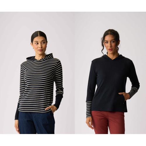 Foil Contrast Trim Hooded Jumper