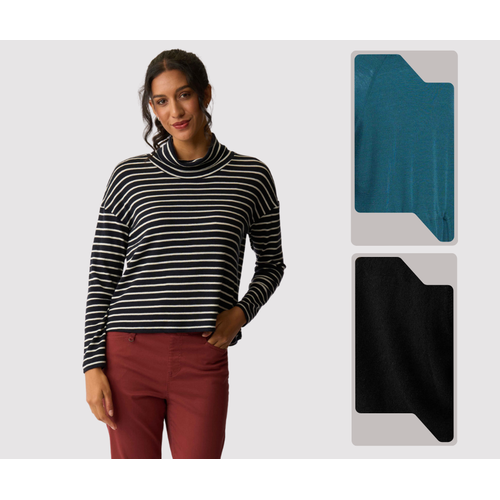 Foil Cowl Neck Jumper