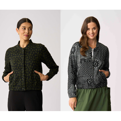 Esplanade Jacquard Knit Bomber