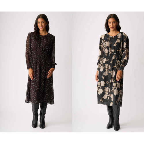 Memo Shirr Around Dress