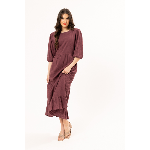 Seeking Lola Prairie Tier Midi Dress