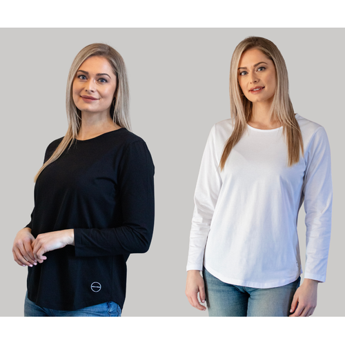 White on Black L/S Must Have