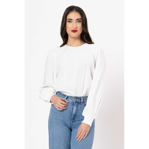 Seeking Lola HoneyCombe Blouse