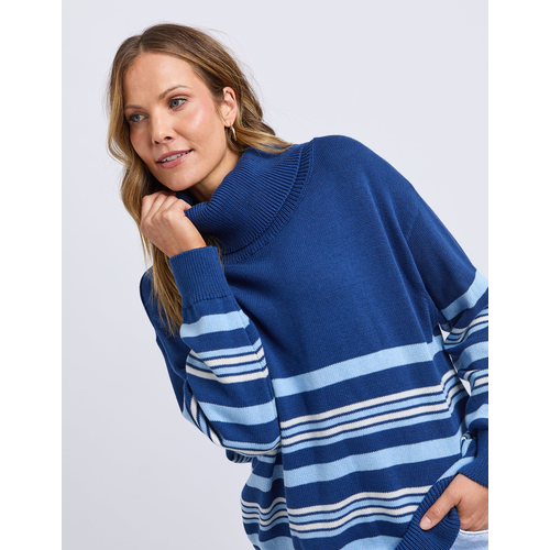 Elm Stripped Roll Neck Sweat