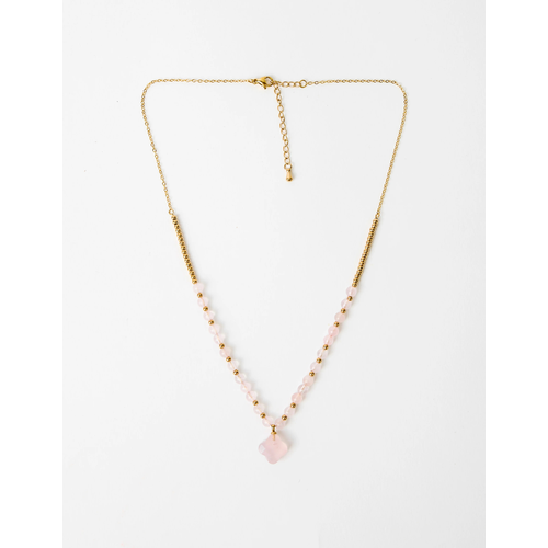Stella + Gemma Pink Clover Necklace