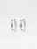 Stella + Gemma Sq Hoop Crystal Earring