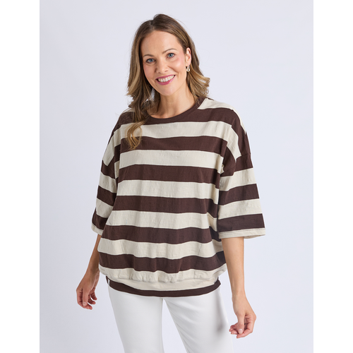 Elm Mazie Block Stripe Sweat