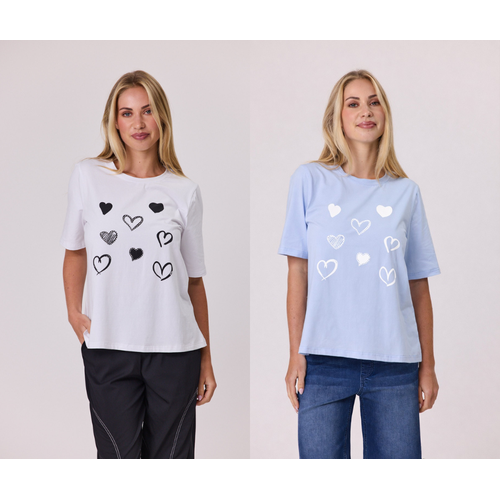 Classified Heart Trim Tee