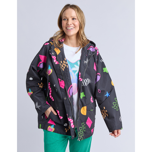 Elm Licorice Galaxy RainCoat