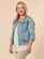 Threadz Collarless Denim Jacket