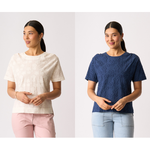OH3 Boxy Step Hem Top