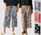 Foil Wide Leg Cropped Trousers