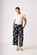 Foil Wide Leg Cropped Trousers
